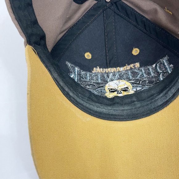 Daytona Beach FL Bike Week Skull Graphic Baseball Cap Hat 2008 - One Size - Picture 4 of 6